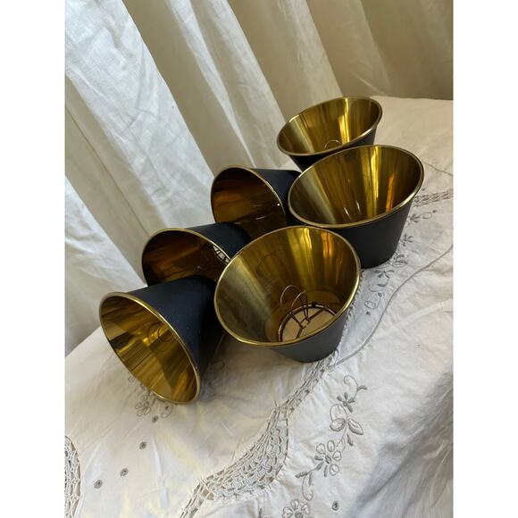 Bouillotte Style Brass Mini Candelabra Bulb Clip On Chandelier Shades set - Picture 10 of 16